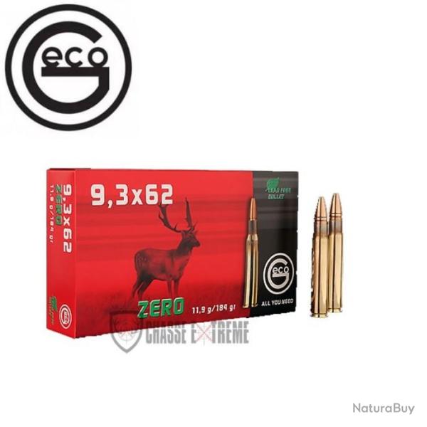 20 Munitions GECO Cal 9.3x62 184Gr Zero