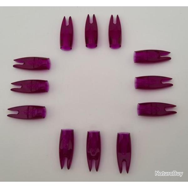 Lot de 12 Encoches AAE Z-Nock Violet 11/32