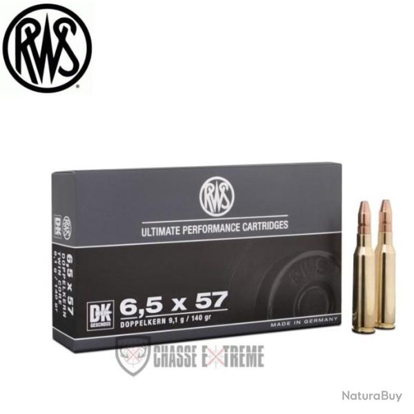 20 Munitions RWS Cal 6.5X57 140gr DK