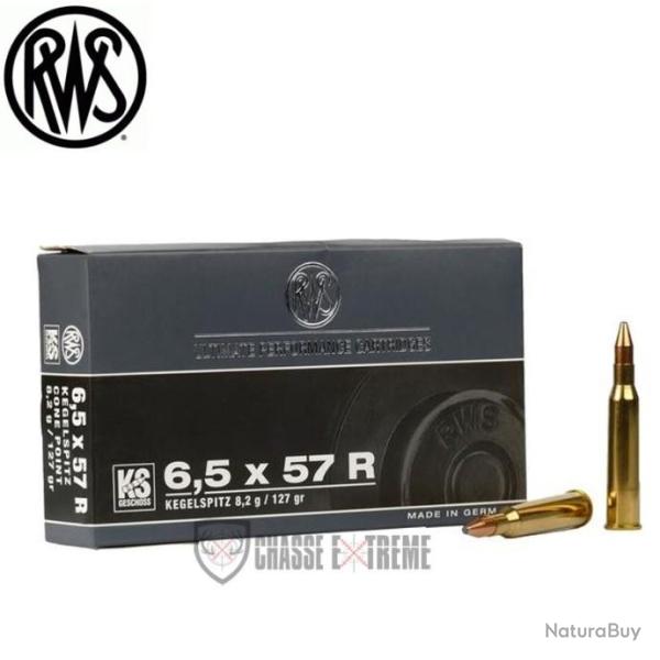 20 Munitions RWS Cal 6.5X57 R 127Gr KS