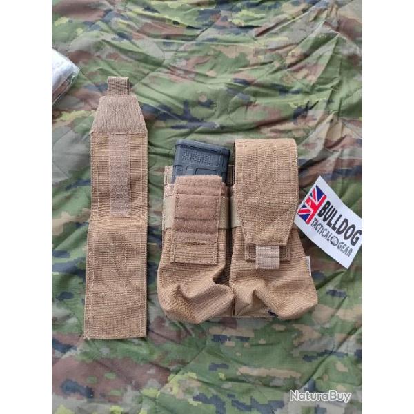 1 Porte-Chargeurs �volutif bulldog cordura HK/ FAMAS / M4 2x2 COYOTE NEUF