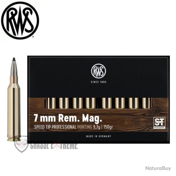 20 Munitions RWS Cal 7mm Rem Mag 150gr Speed Tip Pro
