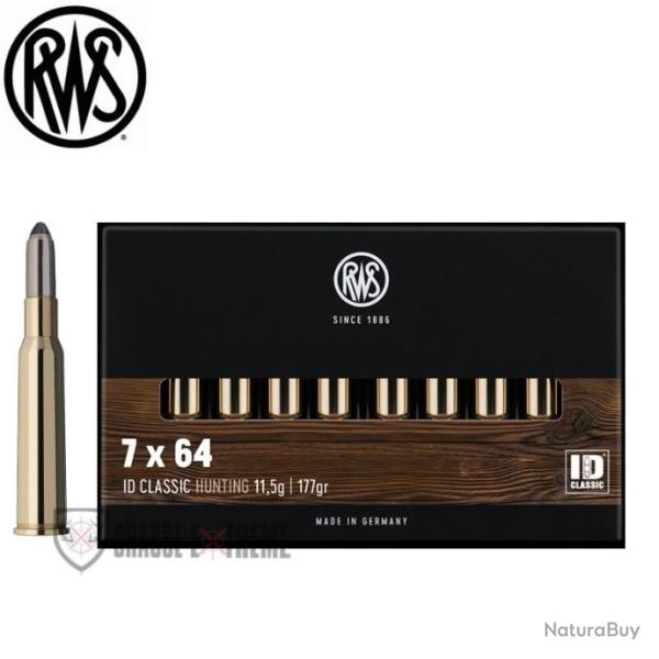 20 Munitions RWS Cal 7X64 177gr ID Classic