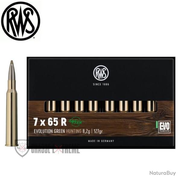 20 Munitions RWS Cal 7X65R 127gr Evo Green