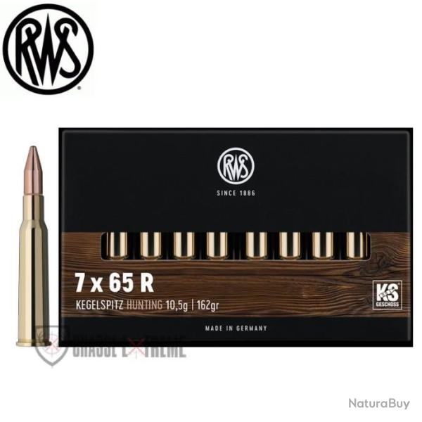 20 Munitions RWS Cal 7X65R 162gr KS
