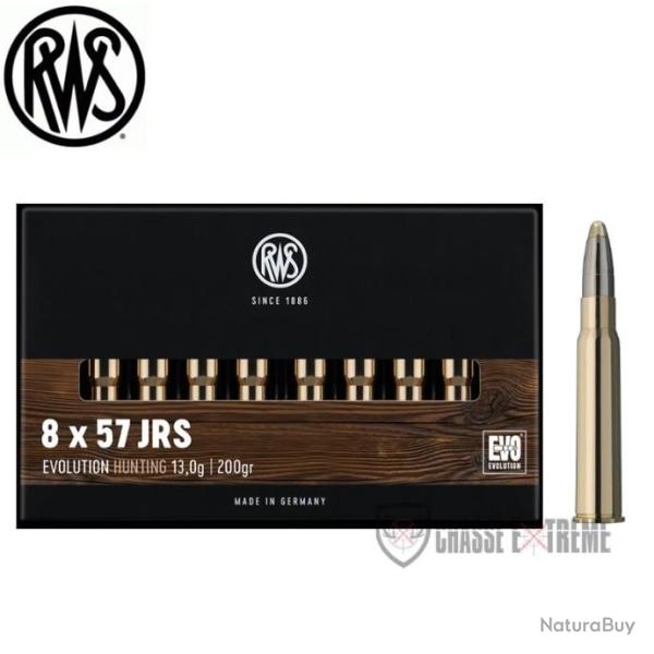 20 Munitions RWS Cal 8X57 JRS 200gr EVO