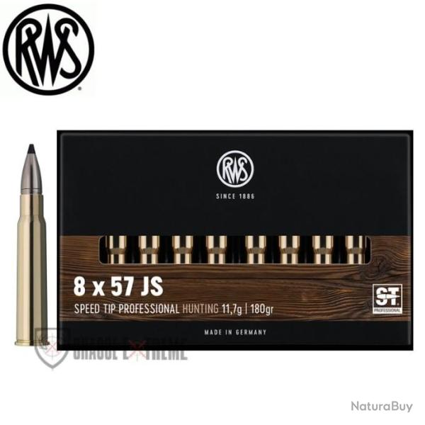 20 Munitions RWS Cal 8X57 JS 180gr Speed Tip Pro