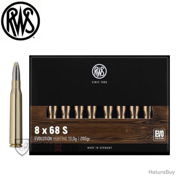 20 Munitions RWS Cal 8X68 S 200gr Evolution