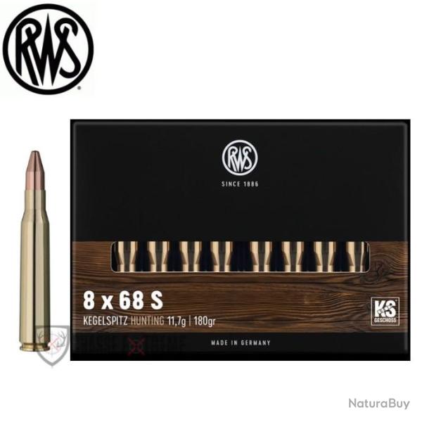 20 Munitions RWS Cal 8X68S 180Gr KS