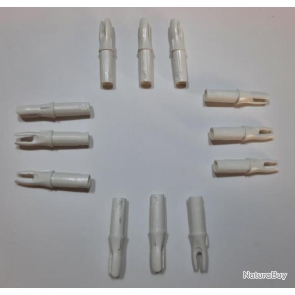 Lot de 12 Encoches Int�rieures Maximal-Archersgear Taille 6.2 Blanc