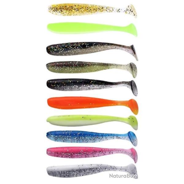 lot 10 leurres  de type shad de 7cm