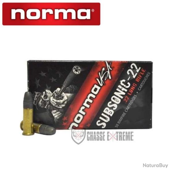 50 Munitions NORMA TAC-22 Cal 22lr 40gr Subsonic