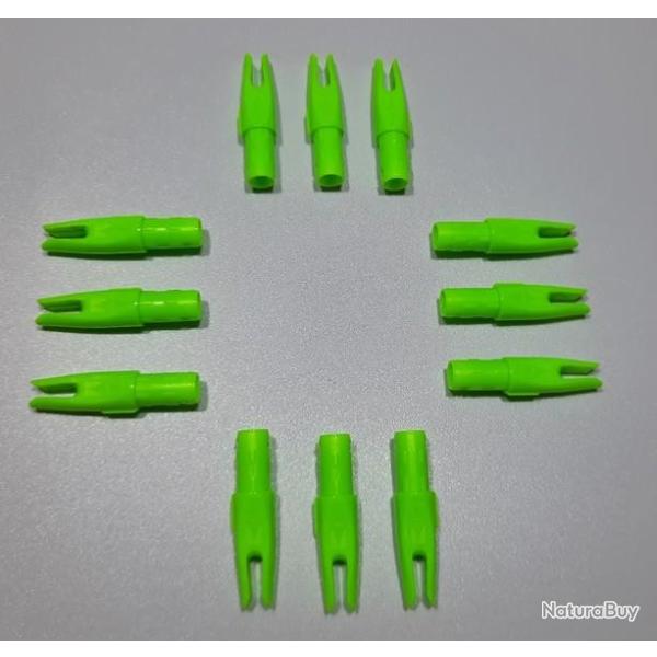 Lot de 12 Encoches Int�rieures Easton Super Nock S-Nock Vert Heavy 6.2mm