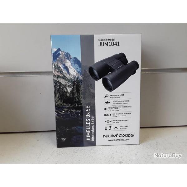 6475 PAIRES DE JUMELLES NUM AXES JUM1041 8X56 NEUF