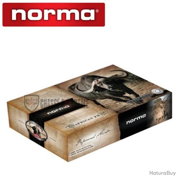 10 Munitions NORMA Woodleigh African Ph Cal 375 Flanged Mag Nitro 300gr Demi-Blinde
