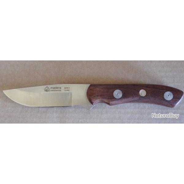 COUTEAU PUMA IP, lame inox de 10cm , manche cocobolo, avec �tui cuir d'origine