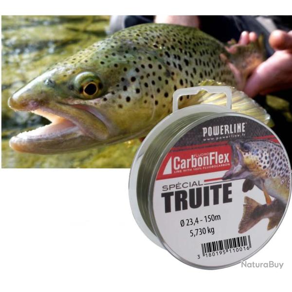 FIL CARBONFLEX TRUITE 150M 0.203mm-4.58kg