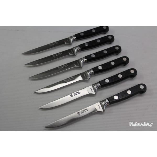 LOT DE 6 COUTEAUX DE TABLE "LA FOURMI"