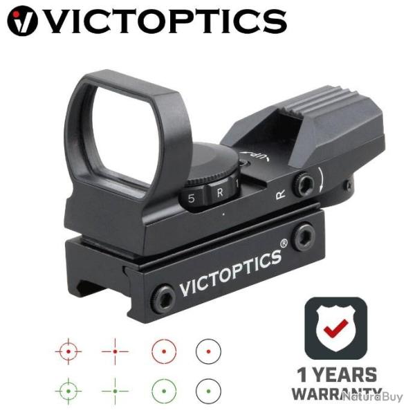 Victoptics  fusil optique 1x23x34 IPM, vise  point rouge AUCUN PRIX DE RESERVE !!