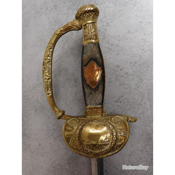 Rare �p�e d'officier sup�rier premier Empire du 121eme r�giment d'infanterie de ligne