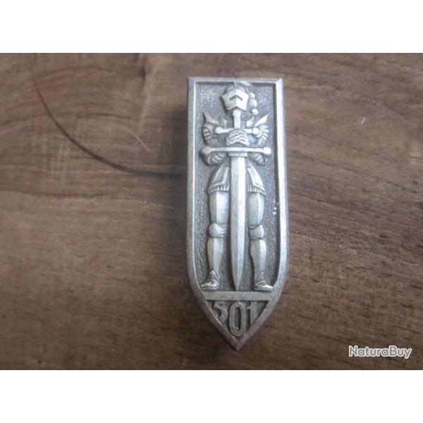 CHARS DE COMBAT : insigne du 501 rgiment de chars de combat fabriqu par Drago H. 297