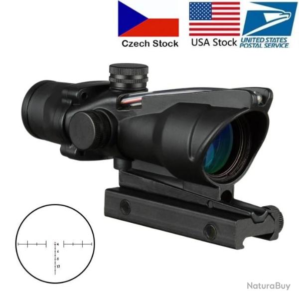 Lunette de chasse 4X32, Fiber optique relle LIVRAISON GRATUITE !!!