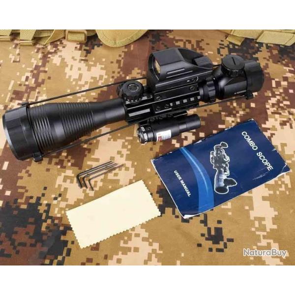 Porte de fusil Combo C4-16x50EG chasse double clair avec vue Laser LIVRAISON GRATUITE !!!