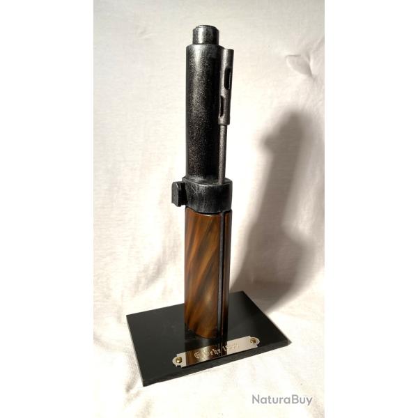 SUPPORT PRESENTOIR POUR BAIONNETTE GEWEHR 1888 AVEC PLAQUE GRAVEE