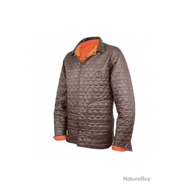 VESTE MATELASSEE REVERSIBLE ORANGE CHOCO STENSON JUMFIL
