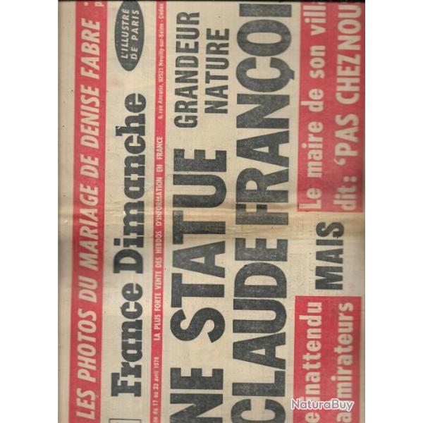 claude fran�ois 2 jours de france articles , cloclo posters , journaux de l'�poque ,livres