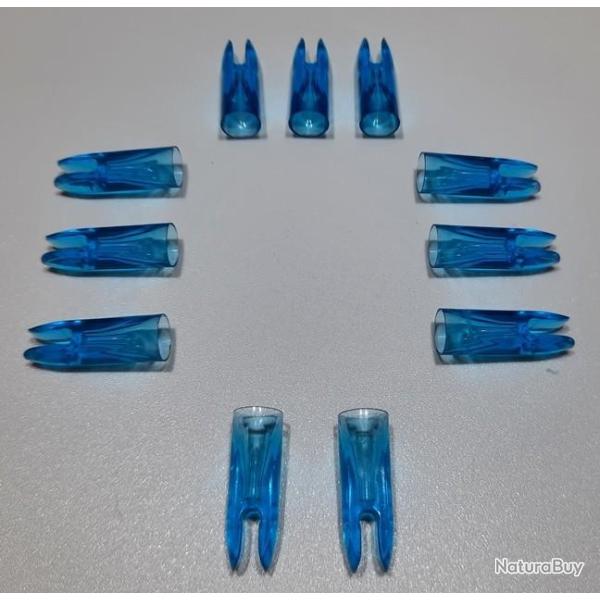 Lot de 11 Encoches AAE Plastinock 9/32 Bleue