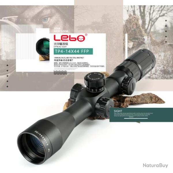 LEBO 4-14X44FFP avec lentille optique de premier plan  point rouge, LIVRAISON GRATUITE!!!