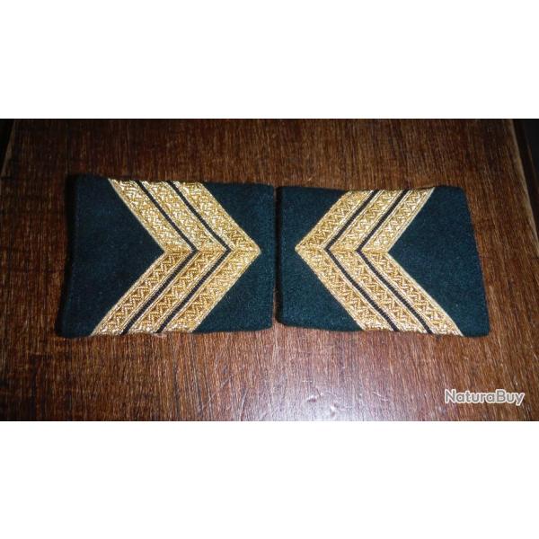 1 paire de passant dor�s sur fourreau court de garde national de 1�re classe