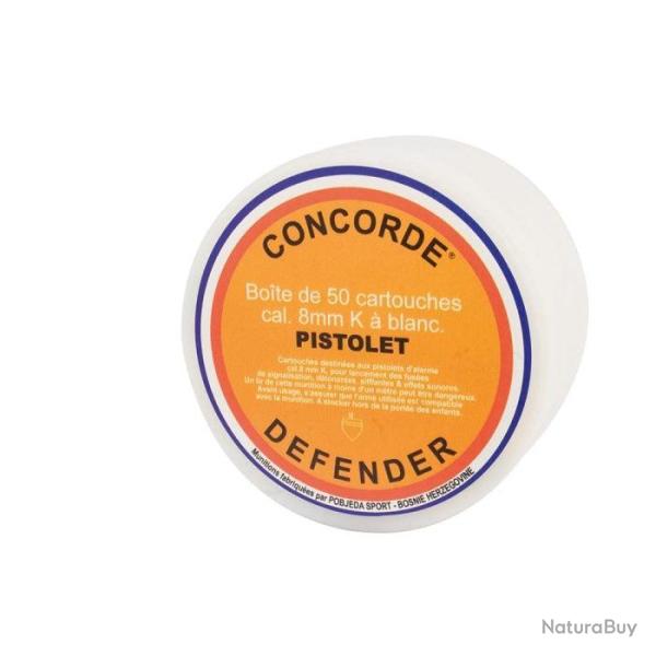 Cartouches � blanc Concorde Defender - Cal. 8 mm PAK