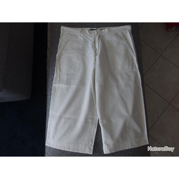 Bermuda long blanc SMOG taille M neuf