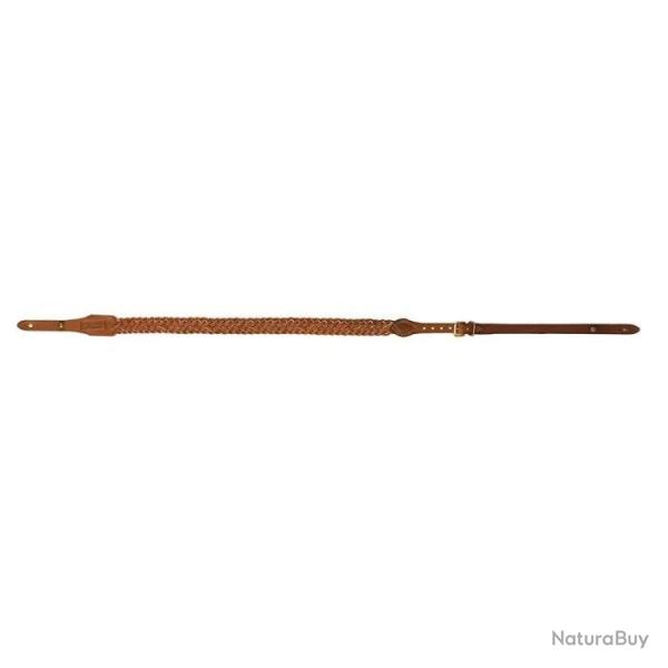 Bretelle pour arme Country Sellerie Cuir gras tress�e 7 brins