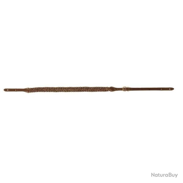 Bretelle pour arme Country Sellerie Cro�te de cuir tress�e 7 brins