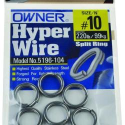 ANNEAUX BRISES HYPER WIRE 5196 Taille 10 - 100kg