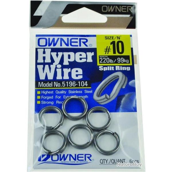 ANNEAUX BRISES HYPER WIRE 5196 Taille 10 - 100kg