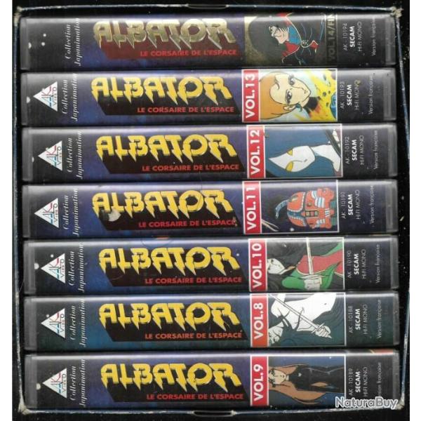 albator int�grale en 2 coffrets soit 14 vhs soit cassettes vid�os pas dvd