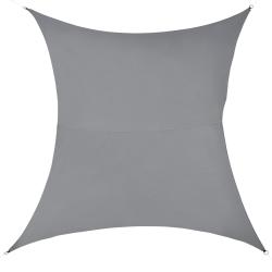 Voile d'ombrage toile de protection polyester polyur&eacute;thane quadrilat&eacute;ral 3x5 m gris fonc&eacute; 03_0004605