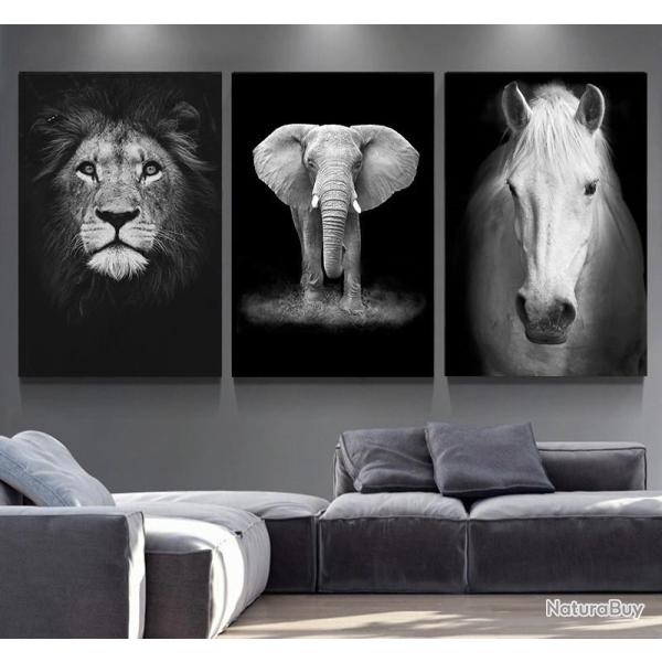 Tableau Peinture Impression sur Toile Animaux, Modele: 10, Taille: 60x90cm