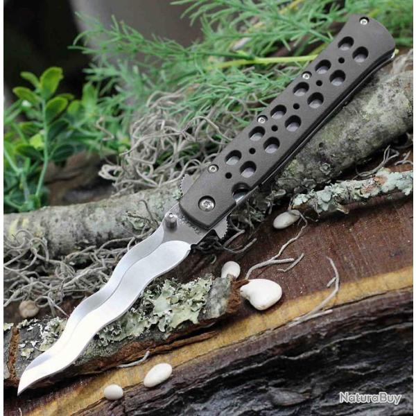 Couteau Cold Steel Kris Ti-Lite Lame Acier AUS-10A Manche Griv-Ex Linerlock Clip CS26SK4