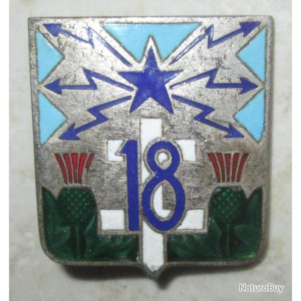 18 Rgiment de Trans, mail, dos guilloch, 1 pastille