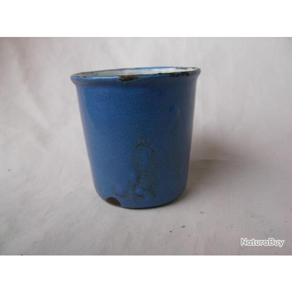 WW1 FRANCE TIMBALE BLEUE HORIZON 6.3 CM DE HAUTEUR 2