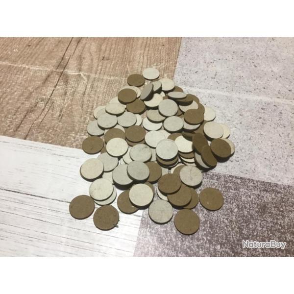 LOT DE 100 CARTONS BLANCS DE CALIBRE 14mm