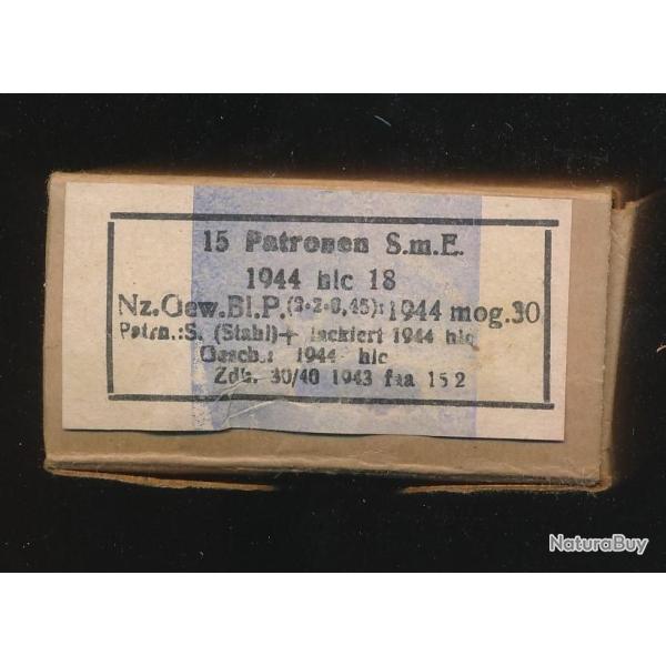 Boite vide 7,92 MAUSER WW2 Originale 1