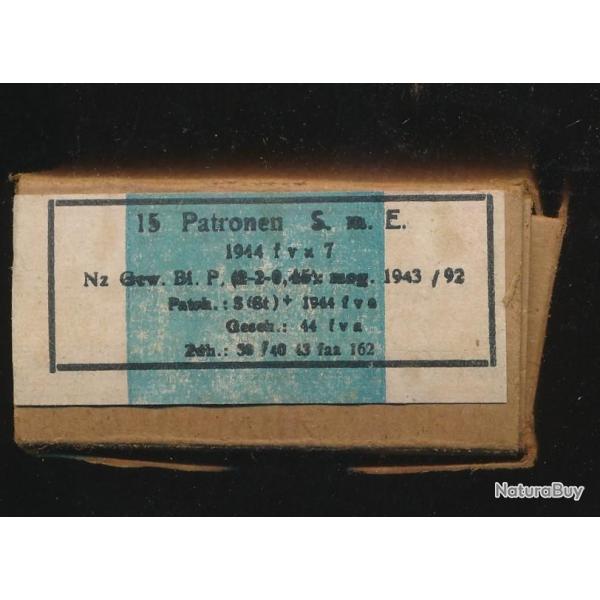 Boite vide 7,92 MAUSER WW2 Originale 2