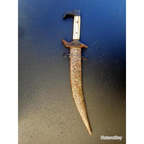 DAGUE TUNISIENNE TRADITIONNELLE (37CM), COUTEAU DU MAGHREB , pour collection