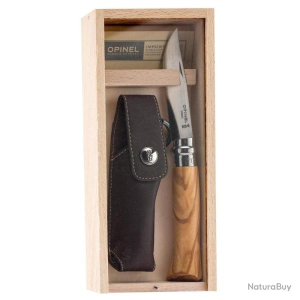 Coffret couteau Opinel Bois d'olivier - N� 8 Default Title